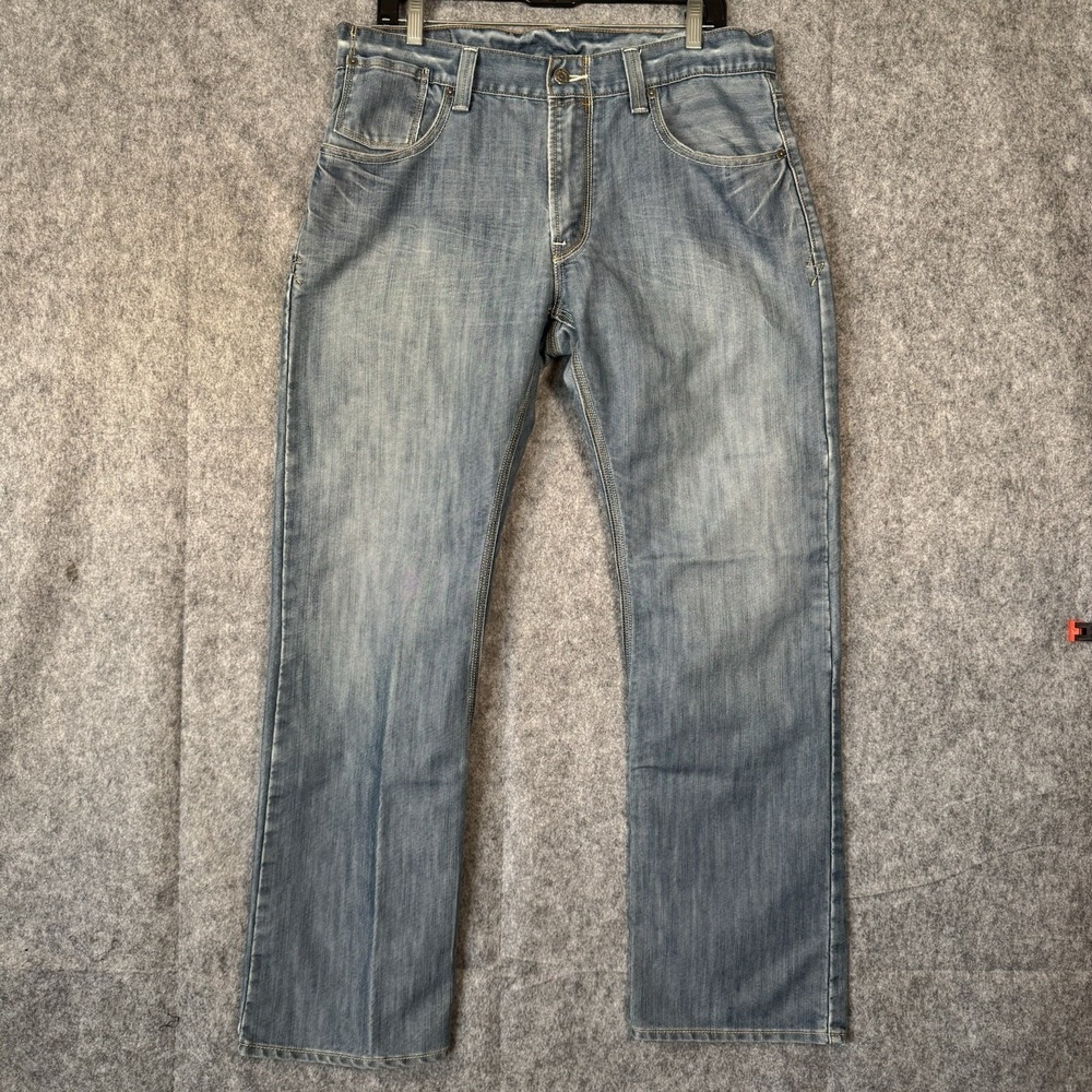 Levis 514 Jeans Mens 34x32* Premium Straight Flap Pockets Flex Raw Denim Pants